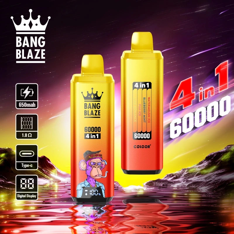 Bang Blaze 4in1 60000 Puffs Quadra Flavor Disposable Vape