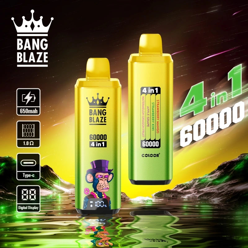 Bang Blaze 4in1 60000 Puffs Quadra Flavor Disposable Vape