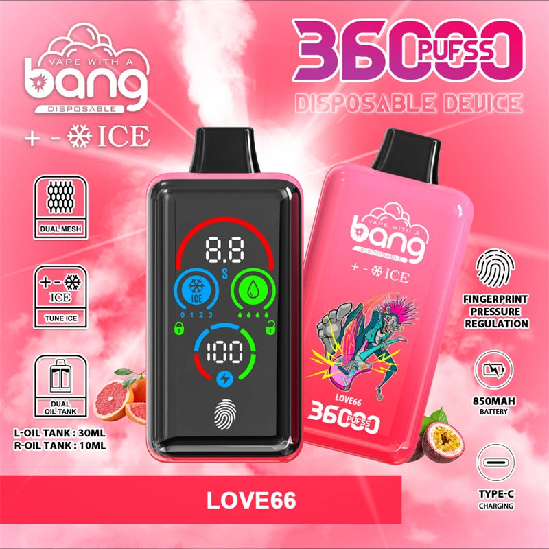 Bang Ice 36000 Puffs Full Screen Disposable Vape