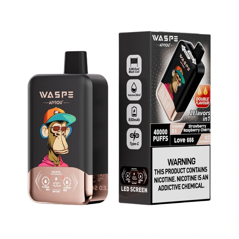 Waspe Aiviou 40000 Puffs Double Flavor Disposable