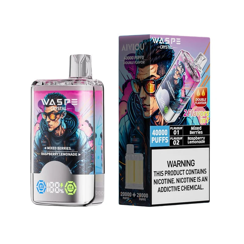 Waspe Crystal 40000 Puffs Double Flavor Disposable