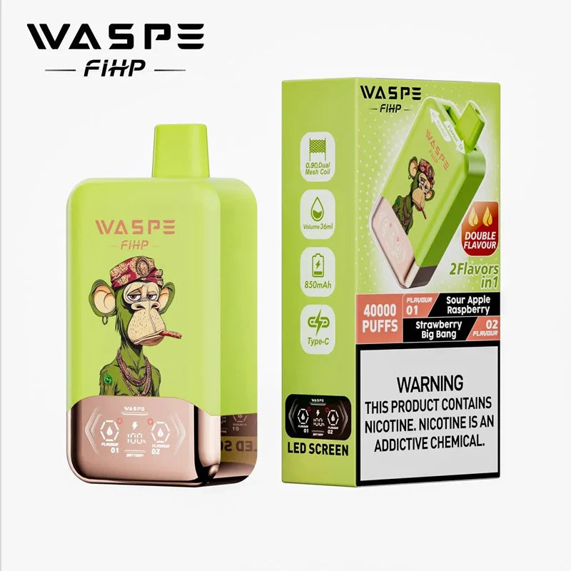 Waspe Fihp 40K Puffs Double Flavor Disposable Vape