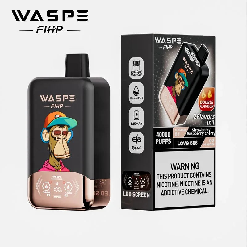Waspe Fihp 40K Puffs Double Flavor Disposable Vape