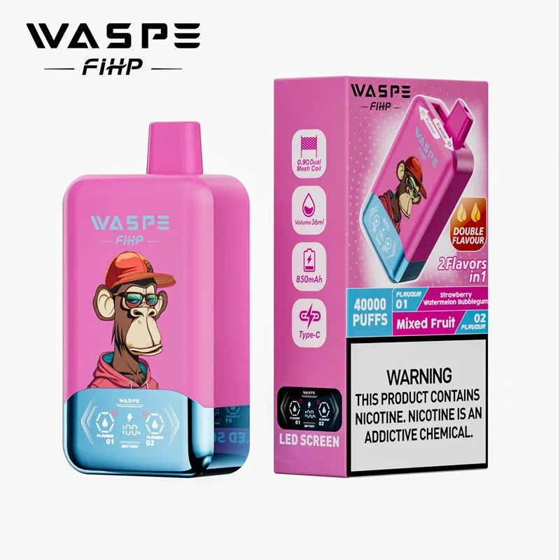 Waspe Fihp 40K Puffs Double Flavor Disposable Vape