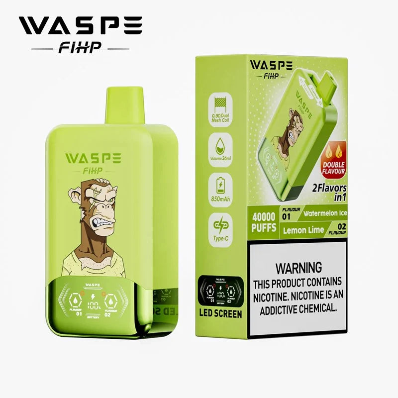 Waspe Fihp 40K Puffs Double Flavor Disposable Vape