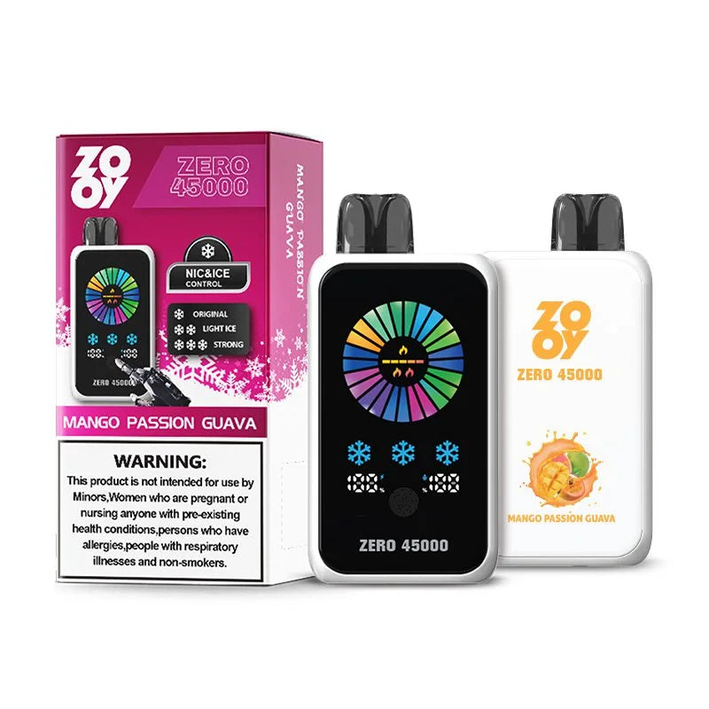 Zooy Zero 45000 Puffs Smart Screen Disposable Vape