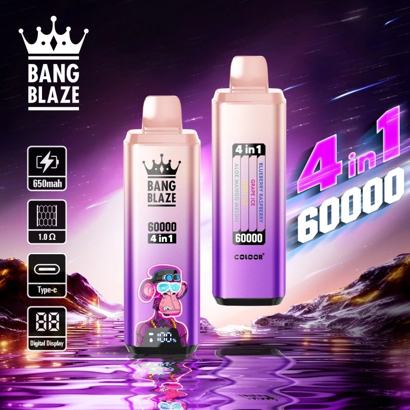 Bang Blaze 4in1 60000 Puffs Quadra Flavor Disposable Vape