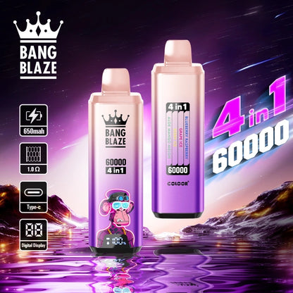 Bang Blaze 4in1 60000 Puffs Quadra Flavor Disposable Vape