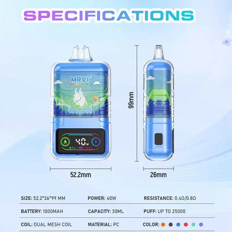 MRVI Moving 25000 Puffs MTL/DTL Disposable Vape