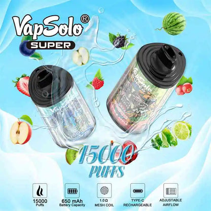 Vapsolo Super 15000 Puffs Disposable Vape