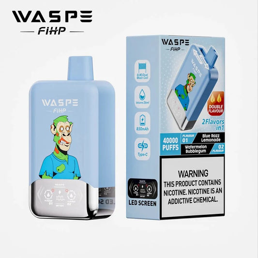 Waspe Fihp 40K Puffs Double Flavor Disposable Vape